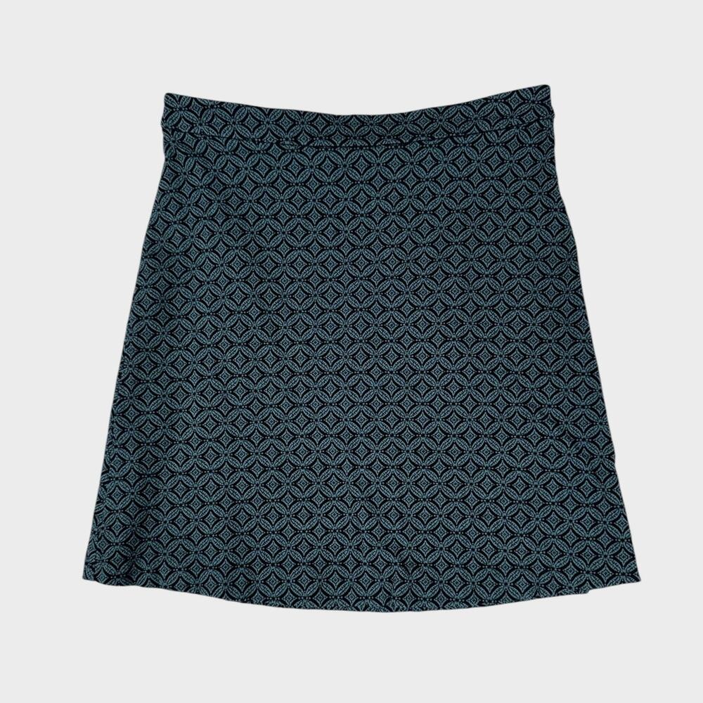 Margaret M Womens Green Black Knit Pencil Skirt Size Medium